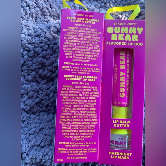 trader joe’s Skincare Two 2 Trader Joes Gummy Bear Lip Balm Lip